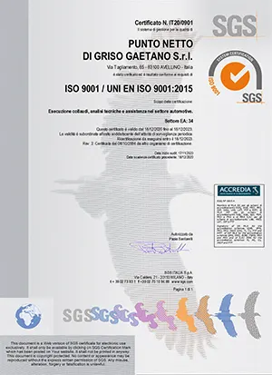 UNI EN ISO9001:2015